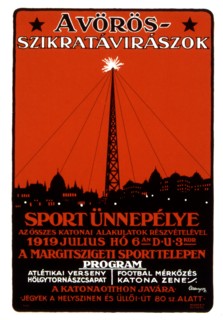 Affiche politique de Gusztav ARANYOSY (1890-1954), Révolution hongroise de 1919