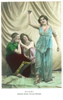 Salomé danse devant Hérode, carte postale