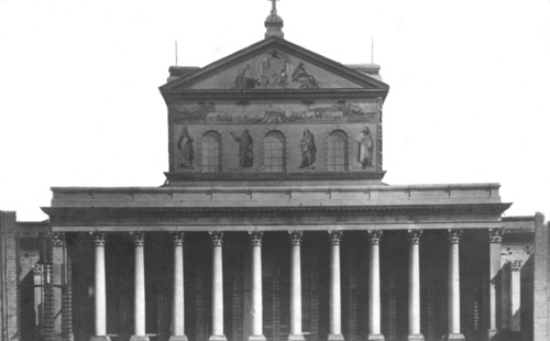 Rome. St. Paul basilica, postcard