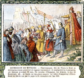 Witikind's submission to Charlemagne