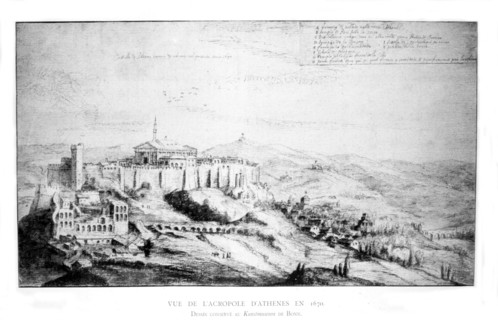 View of the Acropolis in Athens