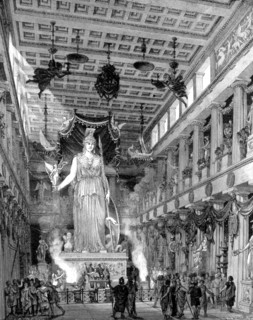 The temple of Athena in the Parthenon