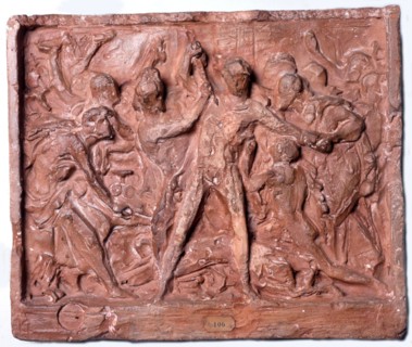 Carpeaux, Alexander attempting to stab himself