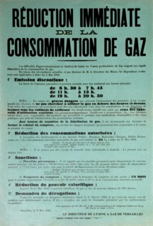 Official poster on cutting gas consumption