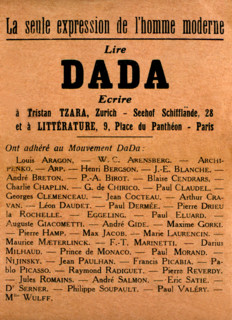 Dadaist manifesto
