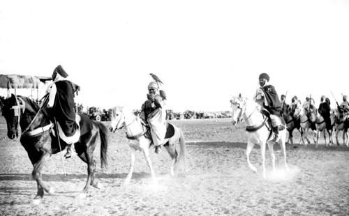 Voyage du président Millerand. Biskra. Fauconnier