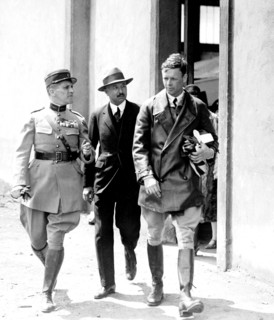 Charles Lindbergh. Atlantic crossing. Portrait of Lindbergh
