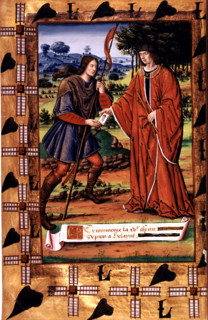 Miniature illustrating Ovid's Epistulae heroidum