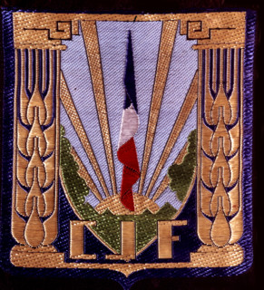 Vichy government. Badge of  "les chantiers de la jeunesse"  (an alternative to national service for young men)