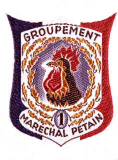 Vichy government. Badge of  "les chantiers de la jeunesse"  (an alternative to national service for young men)