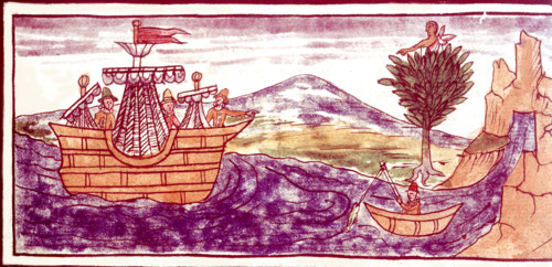 Miniature in "Codice de Duran: Historia de las Indias".