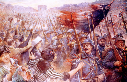 Charles Cousin. Paris. Défilé de la victoire sur les Champs Elysées, 1918