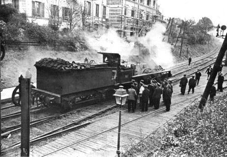 Railwaymen on strike
