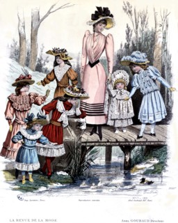 Children's fashion. In "La revue de la mode" (1891)