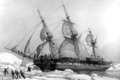 Polar landascape, in 'Journey to the South pole and Oceania'