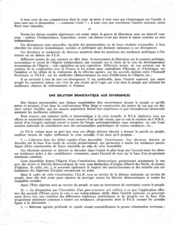 Leaflet of the Algerian Communist Party: "Call to the Algerian people", page 2