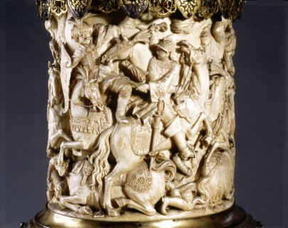 Jean III Sobieski, roi de Pologne (1624-1696), terrassant le Turc. Vase de Lowendal