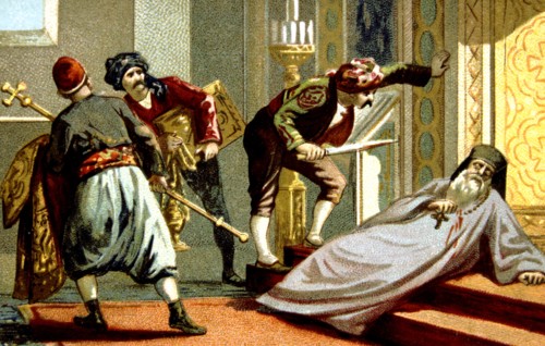 Massacre d'Arménie par les Turcs en 1894-1896. Pillage du Monastère de Hassankalé