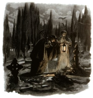 Dead lover, Lithograph after A. P. Laurens