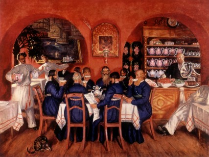 Kustodiev, Taverne de Moscou