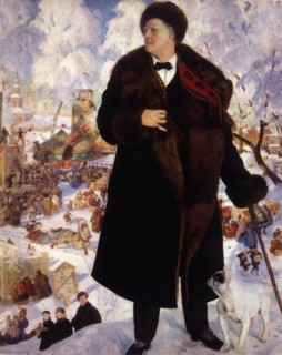 Kustodiev, Portrait of Fiodor Chaliapin