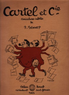 Satirical cartoon against the cartel of the left wing parties (1926)