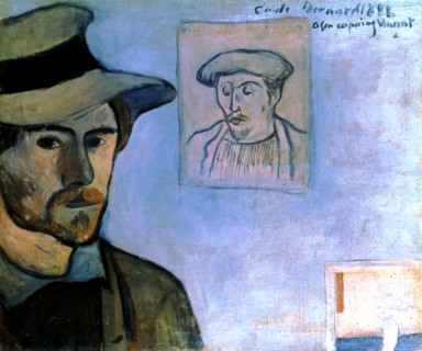 Bernard, Self-portrait dedicated to Van Gogh