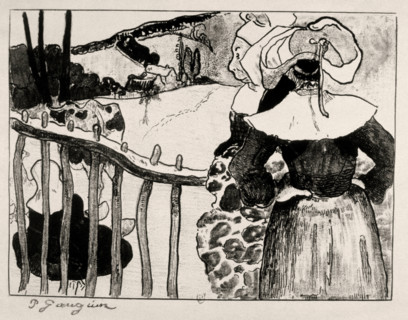 Gauguin, Bretonnes à la barrière