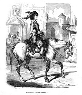 The Three Musketeers, D'Artagnan arriving at Meung