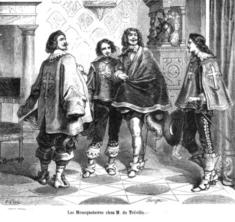 The Three Musketeers, The Musketeers at Mr. de Tréville's place