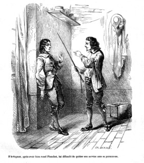 The Three Musketeers, illustration featuring d'Artagnan