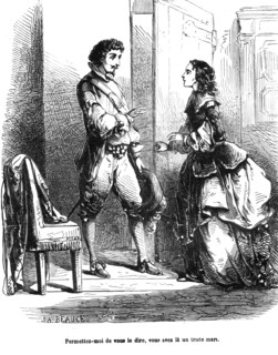 The Three Musketeers, D'Artagnan with Mrs Bonacieux