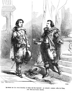 The Three Musketeers, D'Artagnan with the Duke of Buckingham