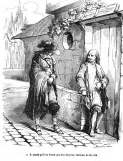 The Three Musketeers, D'Artagnan with Bonacieux