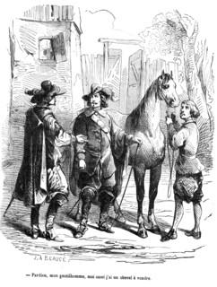The Three Musketeers, Athos with d'Artagnan