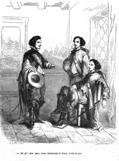 The Three Musketeers, Aramis, Athos and d'Artagnan