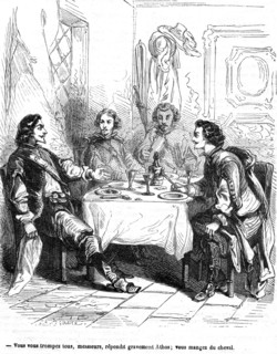 The Three Musketeers, Porthos, Aramis, Athos and d'Artagnan