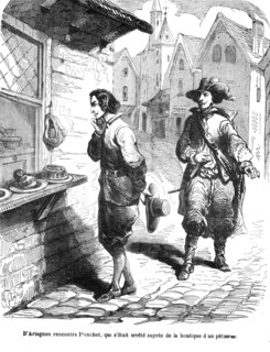 The Three Musketeers, D'Artagnan with Planchet
