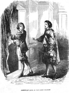The Three Musketeers, D'Artagnan arriving at Milady's place