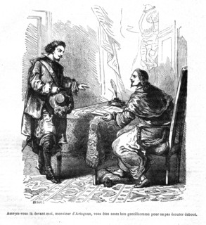 The Three Musketeers, D'Artagnan visiting the Cardinal de Richelieu