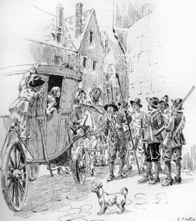 Illustration by R. de la Nézière. "Twenty Years After" (Sequel to "The Three Musketeers").