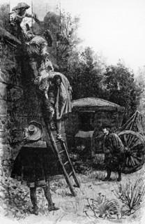Les trois mousquetaires. Gravure 19e