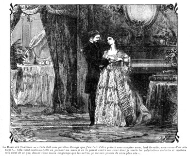 The Lady of the Camelias. Illustration