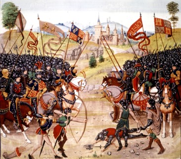 Battle of Najera between Prince of Wales and Don Phedre on the one hand and Don Enrique and the Spanish on the other hand