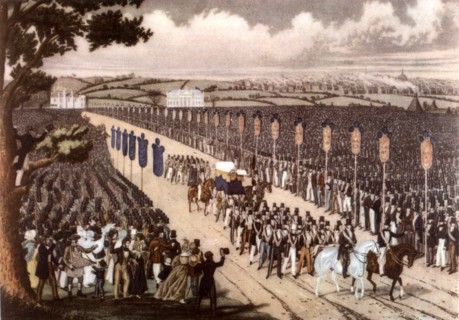 Summers, Demonstration organized by the syndicates to protest against the deportation of the Tolpuddle Martyrs