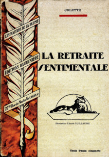 Cover of Colette's book: "La retraite sentimentale"