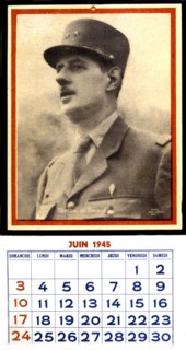 Liberation of France. The victory's calender