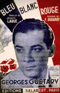 Sheet music for the song "Bleu Blanc Rouge"