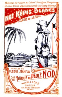 Liberation of France. Song: "Our white kepis"