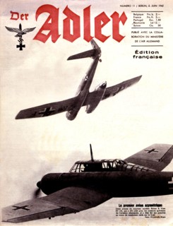German propaganda newspaper in French: "Der Adler", 1942